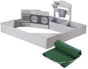 roba&reg; Sandkasten aus Massivholz inkl. Matschk&uuml;che & Abdeckplane, (Sandkiste mit