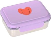 L&Auml;SSIG Lunchbox Little Gang, Heart lilac, Edelstahl, Polyprophylen (PP),...
