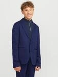 Sakko JACK & JONES JUNIOR "JJEJAXON JERSEY BLAZER NOOS JNR", Jungen, Gr. 152, blau