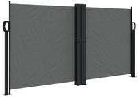 vidaXL Seitenmarkise Sichtschutz Windschutz Ausziehbar Anthrazit 120x1200 cm
