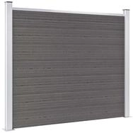 vidaXL Gartenzaun Zaunelement WPC 180x146 cm Grau, (1-St)