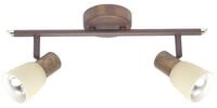 Brilliant Deckenleuchten Luca, Lampe Luca Spotrohr 2flg altkupfer/champagner 2x...