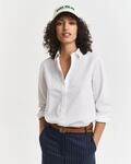 Langarmbluse GANT "REG POPLIN SHIRT", Damen, Gr. 36, wei&szlig;, Web, Obermaterial: 100%