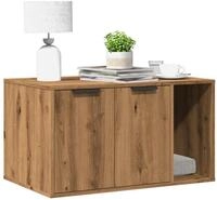 vidaXL Katzentoilette, Katzenklo Artisan-Eiche 80x50x45 cm Holzwerkstoff