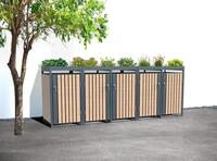 WESTMANN M&uuml;lltonnenbox Planta, Platz f&uuml;r 5 M&uuml;lltonnen je 240 L, BxHxT: