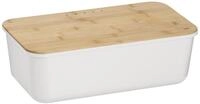 kela Brotkasten APART, B 38 x H 21 x T 12,5 cm, Wei&szlig;, Braun, Kunststoff,...