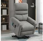 HOMCOM Massagesessel Fernsehsessel mit Aufstehhilfe, Massagesessel mit...