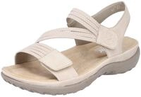 Riemchensandale RIEKER, Damen, Gr. 43, beige, Nubuklederimitat, Schuhe
