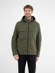 Outdoorjacke LERROS "Shell-Blouson mit abnehmbarer Kapuze", Herren, Gr. S, gr&uuml;n