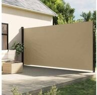vidaXL Markise vidaXL Seitenmarkise Ausziehbar Beige 200x500 cm
