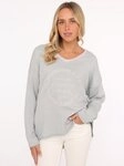 Zwillingsherz Sweatshirt &bdquo;Positive Mind Neon Kante&rdquo; mit Kontrastnaht,...