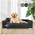 Rohrschneider Tiersofa Hundesofa Cord hoher Rand, waschbarer Bezug 4 Farben,...