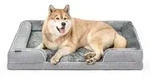 lionto Tierkissen Premium orthop&auml;disch Memory-Foam, grau, Flanell und...