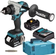 Makita Akku-Bohrmaschine Makita Akku-Bohrschrauber DDF492RTJ mit 2 Akkus 6,0 Ah...