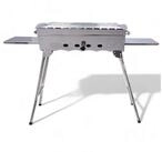 Grillpeter Holzkohlegrill Mangal Khan Edelstahl Schaschlik Grill mit Grillrost