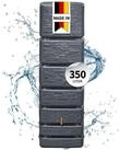 4rain Regentonne SLIM STONE DECOR Wandtank 350 Liter graphite grey