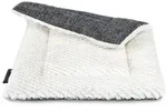 lionto Tierkissen, Kuscheldecke mit Polsterung, Wendedecke grau, Pl&uuml;sch &