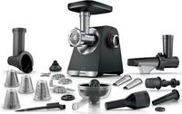 BOSCH Fleischwolf Serie 6 MFWS682B, 3,5kg/Min., Zitruspresse, Raspel, Wurststopfer,