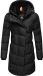 Wintermantel RAGWEAR "Wintermantel Pavla", Damen, Gr. XS, schwarz (schwarz24),