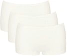 sloggi Panty GO Daily Cotton (3er Pack) Glanz-Effekt Details, elastisch, bequem,
