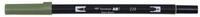 TOMBOW Pinselstift ABT Dual Brush Pen, (grey green), zwei Spitzen, f&uuml;r Hand