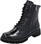 Schn&uuml;rstiefelette REMONTE, Damen, Gr. 36, schwarz, Lacklederimitat, gl&auml;nzend,