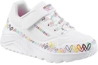 Sneaker SKECHERS "UNO LITE", M&auml;dchen, Gr. 27, bunt (wei&szlig;, multi), Lederimitat,