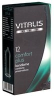 VITALIS Kondome PREMIUM Comfort Plus (Kondome mit mehr Freiraum) Packung mit, 12 St.,