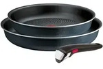Tefal Pfannen-Set Ingenio So'Light, Pfannenset abnehmbarer Griff, Light Tech