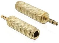 Delock DeLOCK 65360 Kabeladapter 3.5 mm 6.35 mm Gold Audio-Adapter