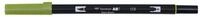 TOMBOW Pinselstift ABT Dual Brush Pen, (dark olive), zwei Spitzen, f&uuml;r Hand
