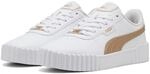 Sneaker PUMA "CARINA 3.0 DAYINIGHT", Damen, Gr. 37, wei&szlig; (puma wei&szlig;, puma gold),