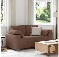 vidaXL Sofa, Sofa 120cm Braun Stoff