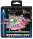 STAEDTLER Pinselstift STAEDTLER pigment brush pen Pastel Colours - 12er...