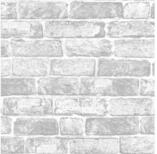 Art for the home Papiertapete Backsteinwand, glatt, Steinoptik, (1 St), Wei&beta; -