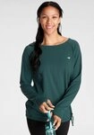 KangaROOS Langarmshirt mit Rundhals, figurumspielende Passform, h&uuml;ftbedeckende