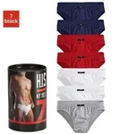 H.I.S Slip Unterhosen f&uuml;r Herren (Dose, 7-St) aus Baumwoll-Mix in einer Dose