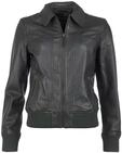 Blouson JCC "Lederjacke 2999101-2", Damen, Gr. 3XL, grau, Obermaterial: 100%