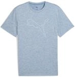 Trainingsshirt PUMA "M TAD ESSENTIAL HEATHER CAT TEE (CF LARGE CAT)", Herren, Gr. S,