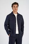 Hemdjacke LINDBERGH, Herren, Gr. S, blau (navy), Web, Obermaterial: 65% Polyester,