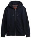 Sweatshirt SUPERDRY "Sweatjacke Essential Logo Zip Hoodie", Herren, Gr. S, blau