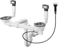 hansgrohe Einbausp&uuml;le hansgrohe D15-11 Automatische Ab- und &Uuml;berlaufgarnitur...