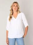 Shirtbluse BASE LEVEL, Damen, Gr. 36, wei&szlig;, Web, Obermaterial: 100% Viskose,