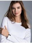 Longsleeve TRIGEMA "TRIGEMA Langarmshirt", Damen, Gr. XXL, wei&szlig;, Feinstrick, 95%