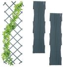 relaxdays Rankgitter Ausziehbares Rankgitter 3er Set