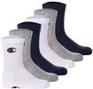 Kurzsocken CHAMPION "Socken 6er Pack", M&auml;dchen, Gr. 27-30, bunt (blau, wei&szlig;,...