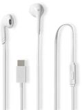 Nedis HPWD4024WT In-Ear-Kopfh&ouml;rer (USB-C, integriertes Mikrofon, Lautst&auml;rkeregler