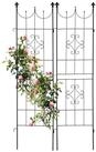 relaxdays Rankgitter 2er Set Rankgitter aus Metall