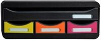 EXACOMPTA Schubladenbox TOOLBOX, Ablagemodul mit 4 Schubladen - Regenbogen -...