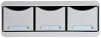 EXACOMPTA Schubladenbox TOOLBOX, Ablagemodul mit 3 Schubladen - Lichtgrau -...